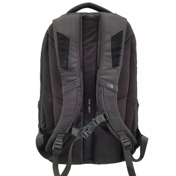 North Face Jester 28 Liter Black Green School Hiking 18 Inch Backpack - Picture 2 of 16